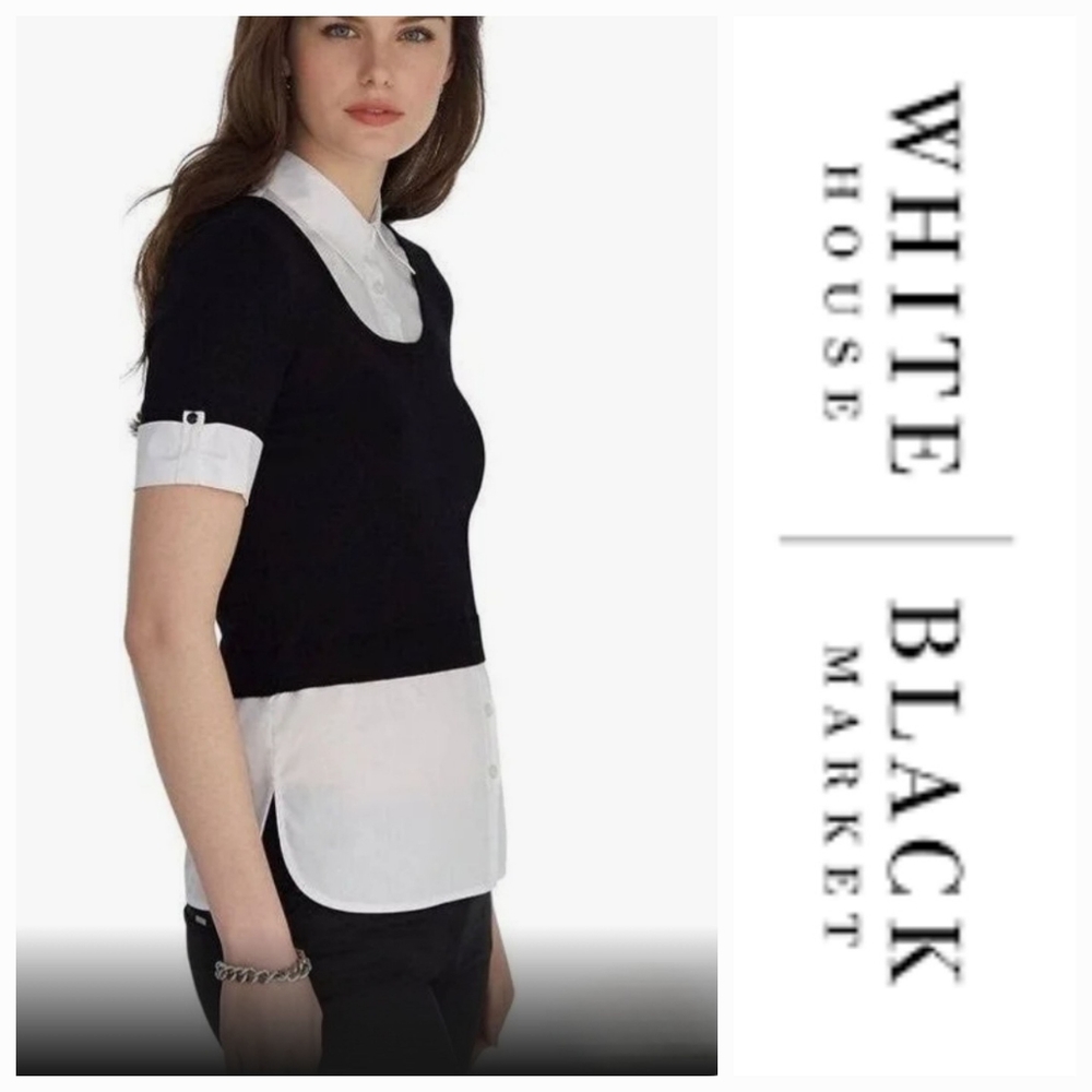 White House Black Market Layered Shirt